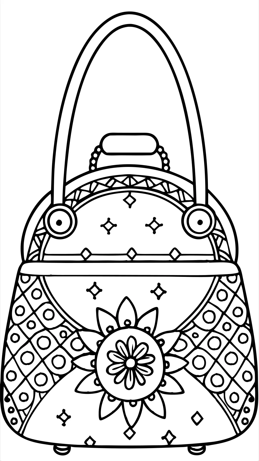 coloriage de sac à main